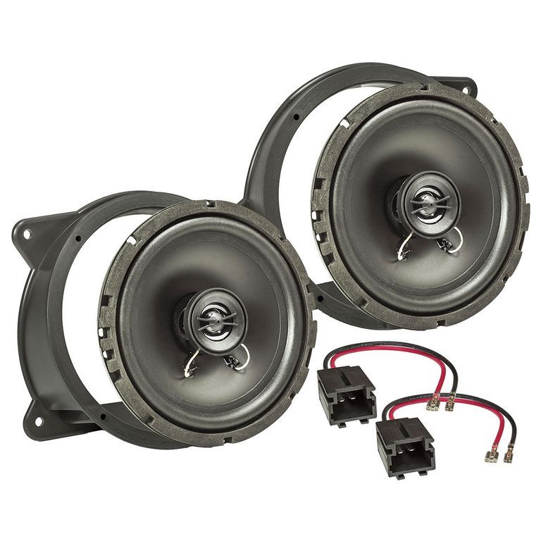 tomzz Audio TA16.5-PRO Lautsprecher Einbau Set kompatibel mit Peugeot 207 165mm 2-Wege Koaxial System