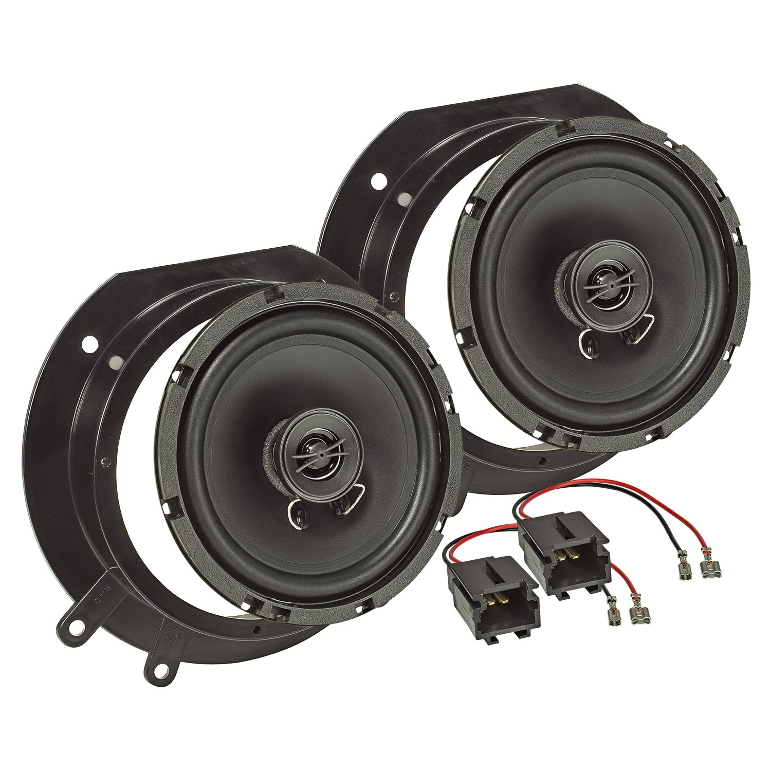 tomzz Audio TA16.5-PRO Lautsprecher Einbau Set kompatibel mit Citroen Fiat Peugeot Jumpy Scudo Expert 165mm 2-Wege Koaxial System