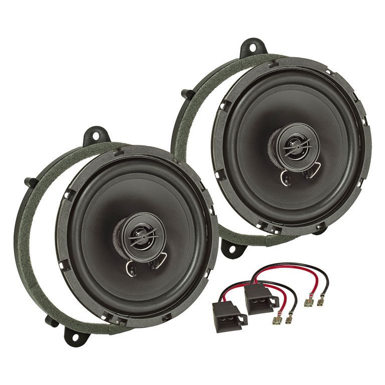 tomzz Audio TA16.5-PRO Lautsprecher Einbau Set kompatibel mit Renault Twingo II 165mm 2-Wege Koaxial System