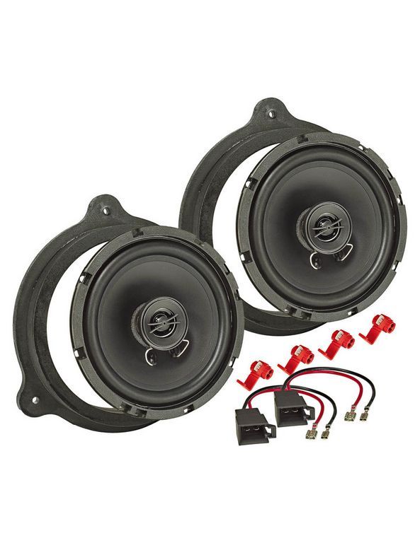 tomzz Audio TA16.5-PRO MDF Lautsprecher Einbau Set kompatibel mit Renault Opel Nissan Master Trafic Movano Vivaro NV 400 165mm 2-Wege Koaxial System