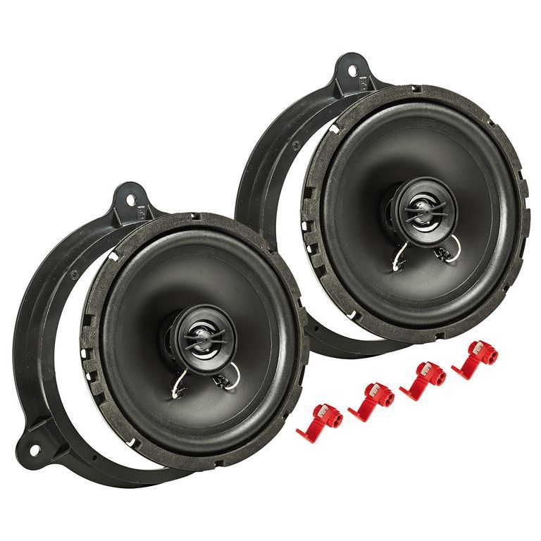 tomzz Audio TA16.5-PRO Lautsprecher Einbau Set kompatibel mit Smart ForTwo 453 165mm 2-Wege Koaxial System