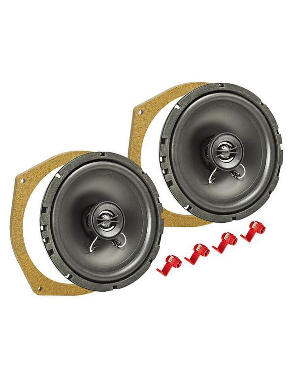 tomzz Audio TA16.5-PRO MDF Lautsprecher Einbau Set kompatibel mit Smart ForTwo 451 165mm 2-Wege Koaxial System