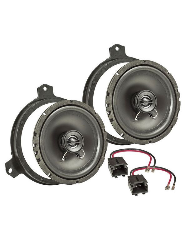 tomzz Audio TA16.5-PRO Lautsprecher Einbau Set kompatibel mit Toyota Aygo RAV4 Yaris GT86 165mm 2-Wege Koaxial System