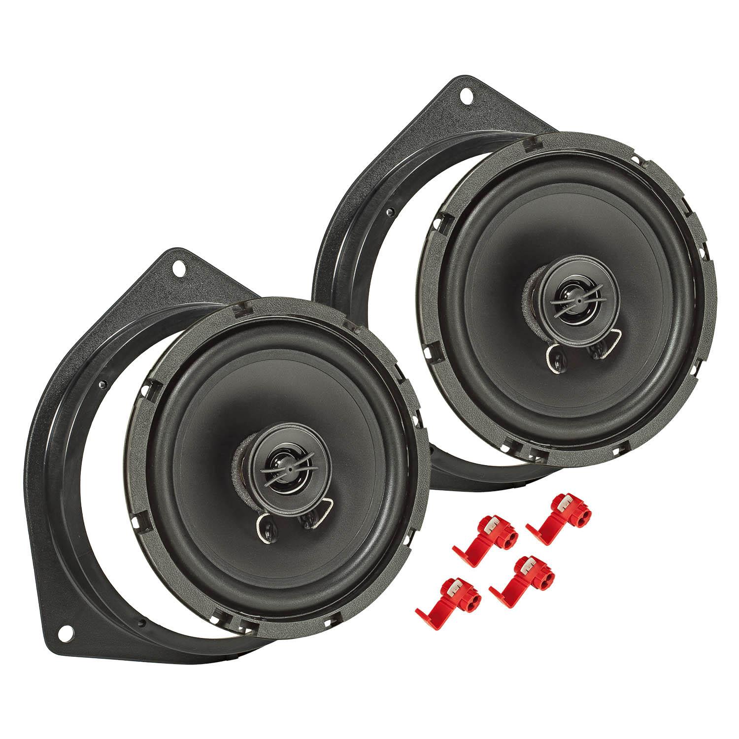 tomzz Audio Lautsprecher Einbau Set kompatibel mit Toyota Corolla MR2 Avensis Prius RAV4 Auris 165mm 2-Wege Koaxial System Pioneer TS-G1720f