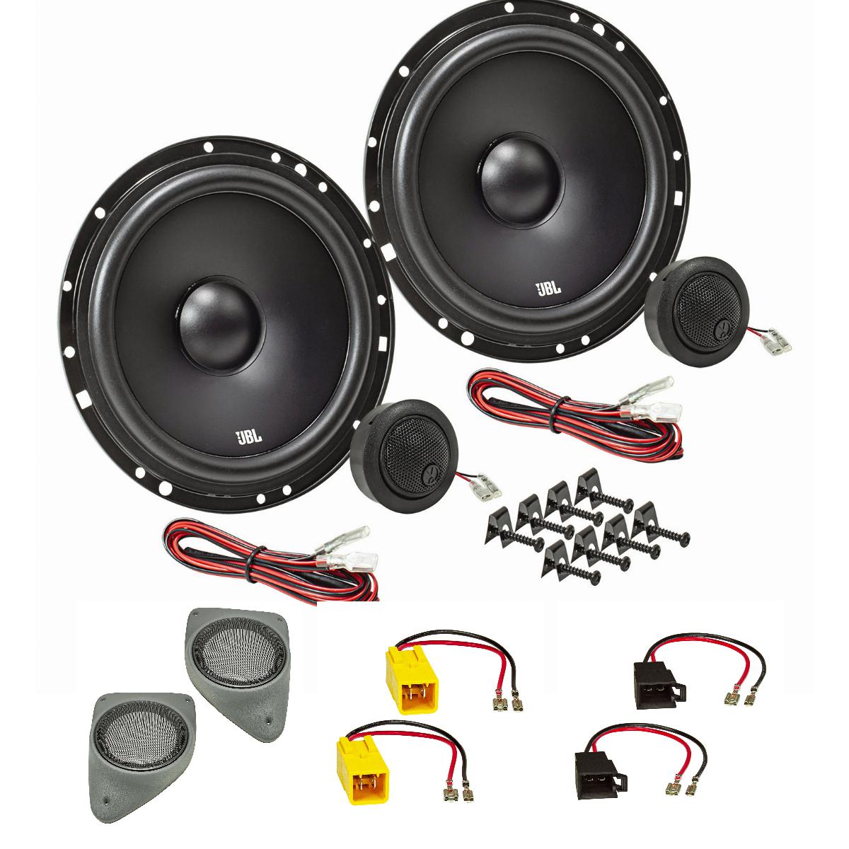 JBL Stage1 601C Lautsprecher Set Doorboard kompatibel mit Fiat Ducato ab 2003 Tür vorne 165mm Kompo System