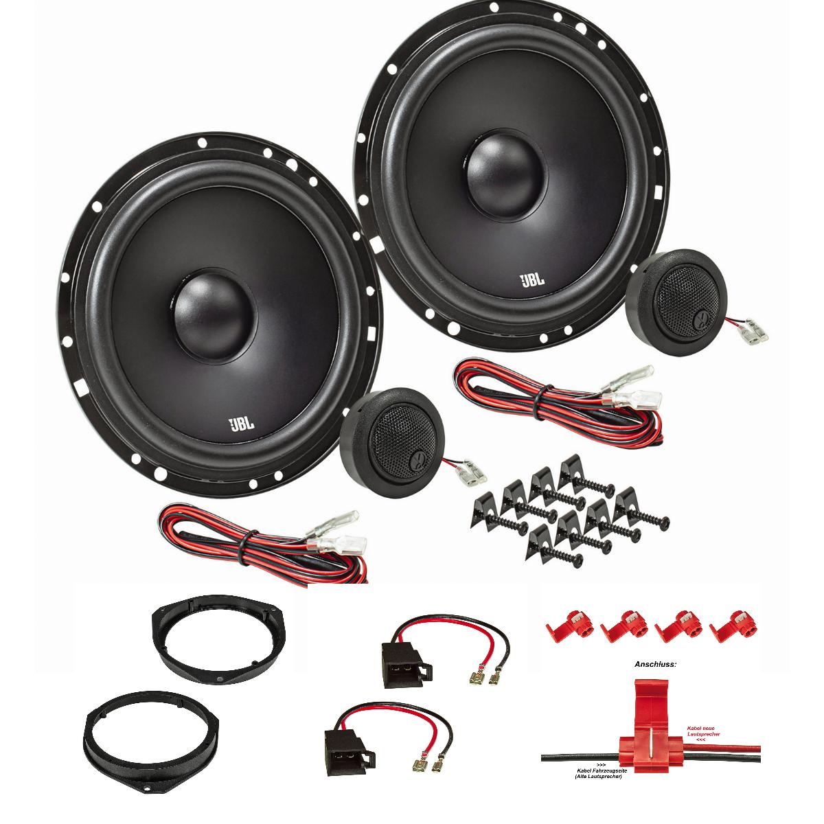 JBL Stage1 601C Lautsprecher Set kompatibel mit Iveco Daily Fiat Ducato Citroen Jumper Nissan Primastar 165mm Kompo System