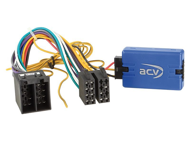 ACV Lenkradfernbedienungsadapter kompatibel mit Saab 9.3 9.5 Bj. 1998 - 2002 adaptiert auf JVC