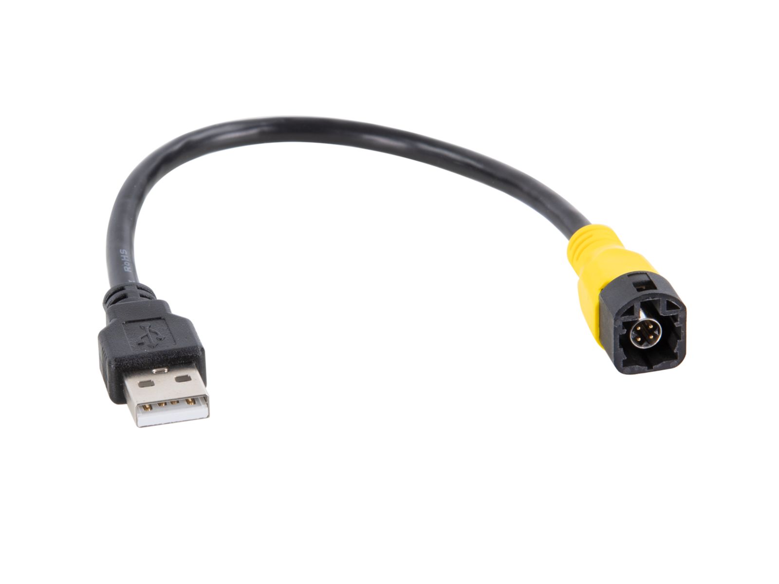 ACV USB Relacement Adapter kompatibel mit VW diverse Fahrzeuge LVDS gelb auf USB-A