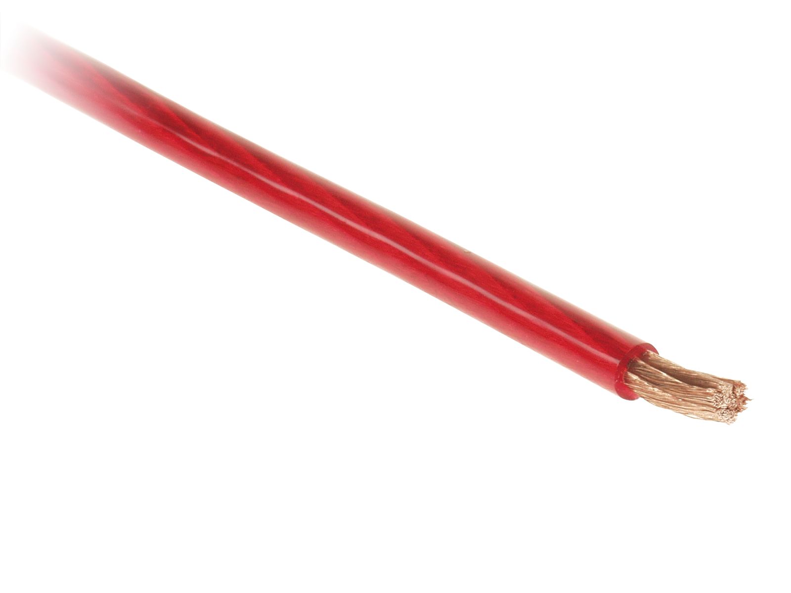 1 Meter - ACV 10mm² Powerkabel hochflexiebel rot 0.12er Kupfer Litze Meterware