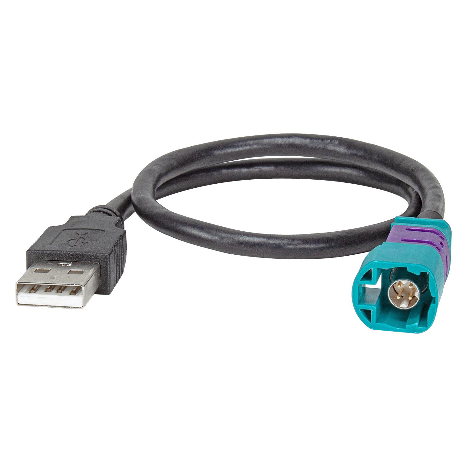 tomzz Audio USB Relacement Adapter kompatibel mit Citroen Peugeot Toyota HSD Fakra auf USB