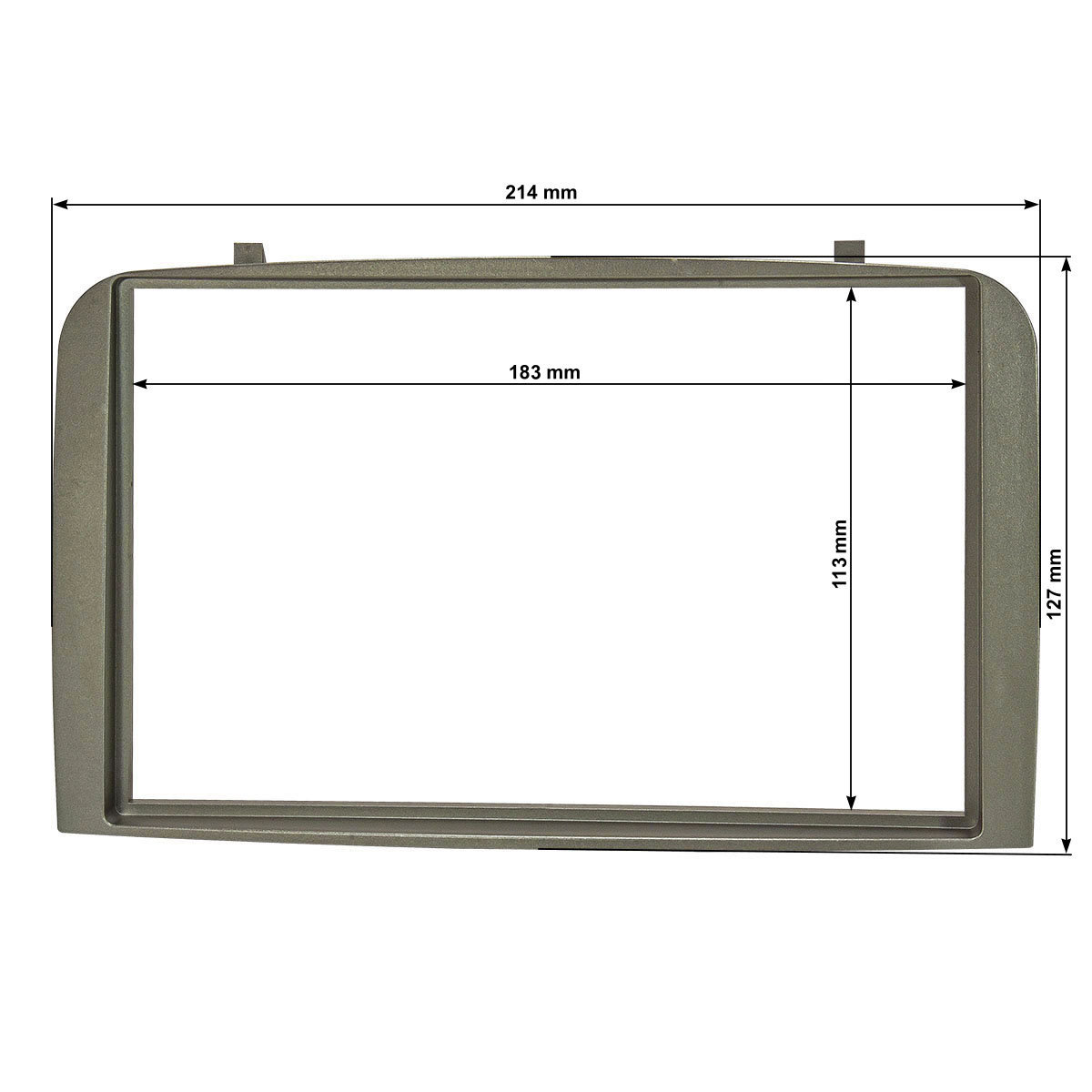 Doppel DIN Radioblende kompatibel mit Alfa Romeo 147 silber-metallic-/bilder/big/TO24415-2.jpg