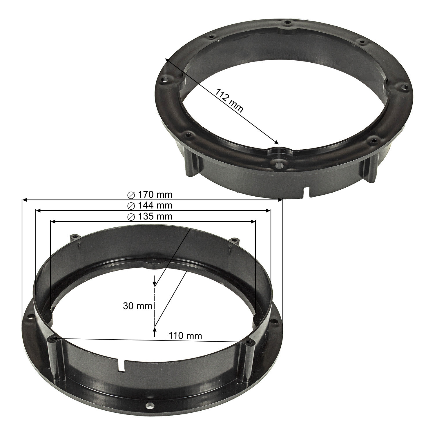 tomzz Audio Lautsprecher Adapterringe kompatibel mit VW Seat Skoda-/bilder/big/TO28068-1-2.jpg