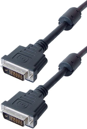 DVI Monitor Kabel DualLink mit Feritfilter - 2x Stecker Länge: 10.0m 