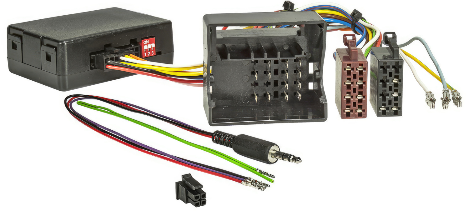 tomzz Audio CAN Bus Adapter Lenkrad Interface CX401 kompatibel mit Renault Opel Clio Megane Scenic Twingo Wind Fluence Vivaro Renault Quadlock LFB Zündplus Speedpuls Rückwärtsgang adaptiert auf ISO