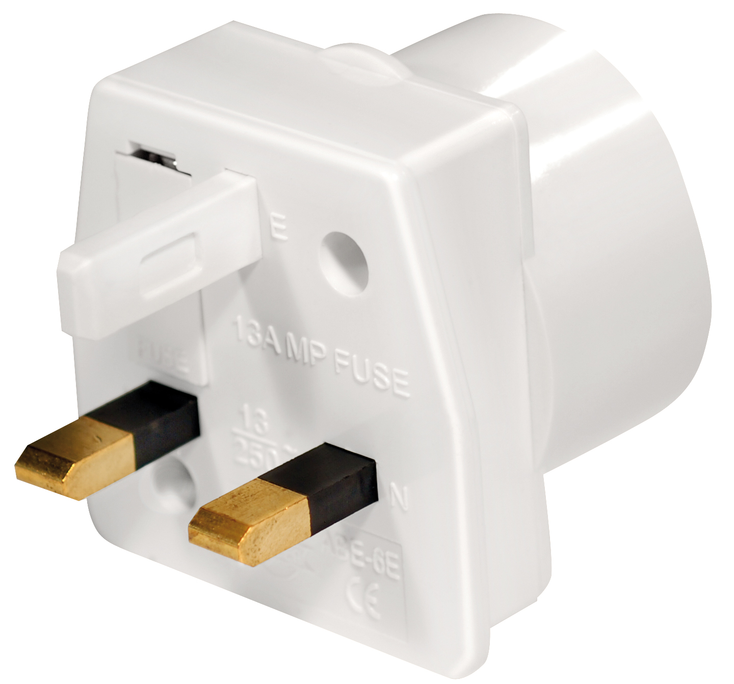 Stromadapter Reisestecker Kompakt Adapter adaptiert von Schuko EU auf 3-Pol UK