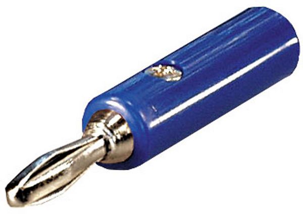 Schraubbarer Bananenstecker 0772.02101 Kennzeichnung: blau 