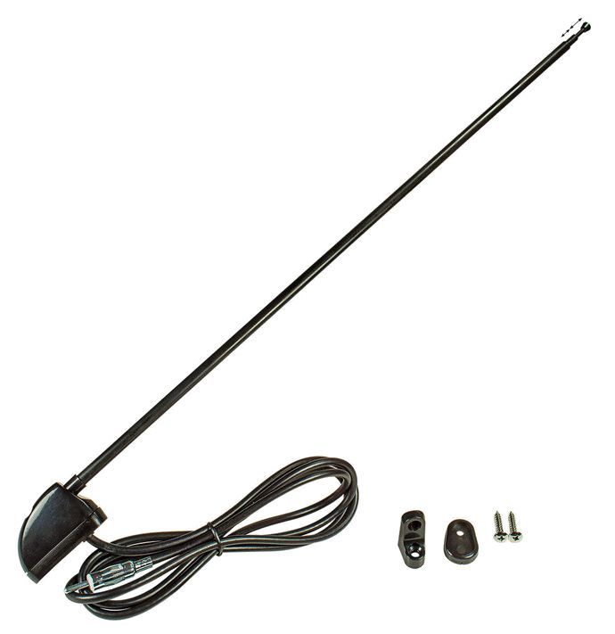 tomzz Audio Schwarze Holm- Teleskopantenne kompatibel mit Daihatsu Suzuki Subaru Lada Landrover Jeep Mercedes Mitsubishi AM FM ohne Verstärker adaptiert auf DIN (m)