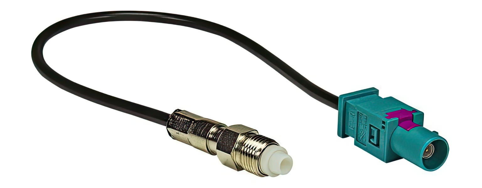 tomzz Audio Antennenadapter KFZ Taxi Funk Omnibus adaptiert von Fakra (m) auf FME (f)