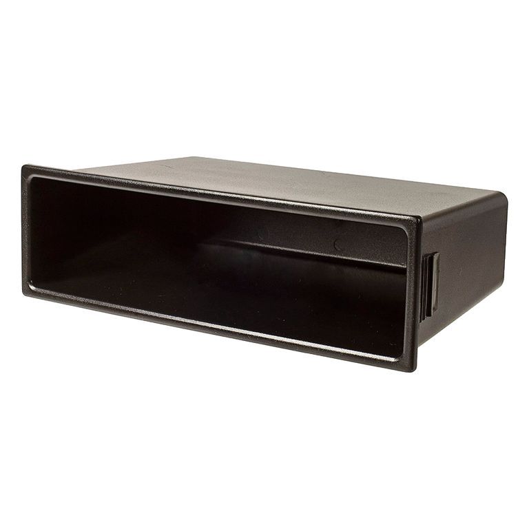 tomzz Audio KFZ Universal Ablagefach 1-DIN Fach schwarz Staufach Radiorahmen 1-DIN