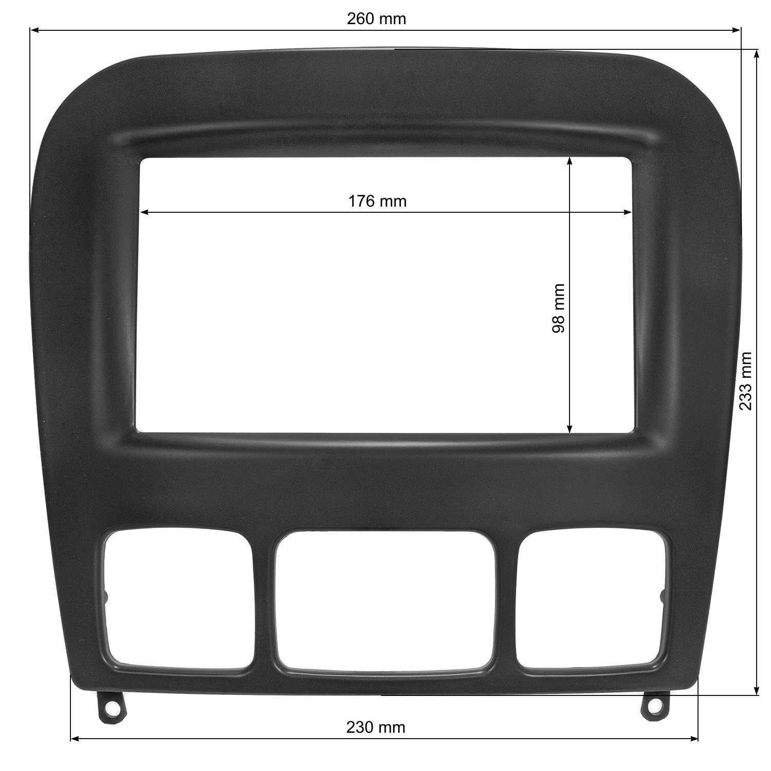 tomzz Audio Doppel DIN Radioblende kompatibel mit Mercedes S-Klasse-/bilder/big/to24605_4.jpg