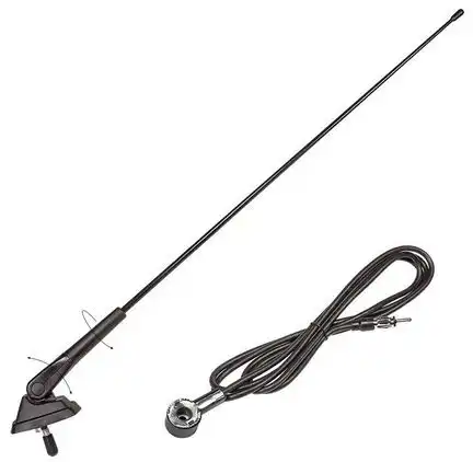 11111tomzz Audio 36cm Dachantenne kompatibel mit Citroen Ford Peugeot Renault Hyundai Nissan Mitsubishi AM FM ohne Verstärker schwarz adaptiert auf DIN (m)