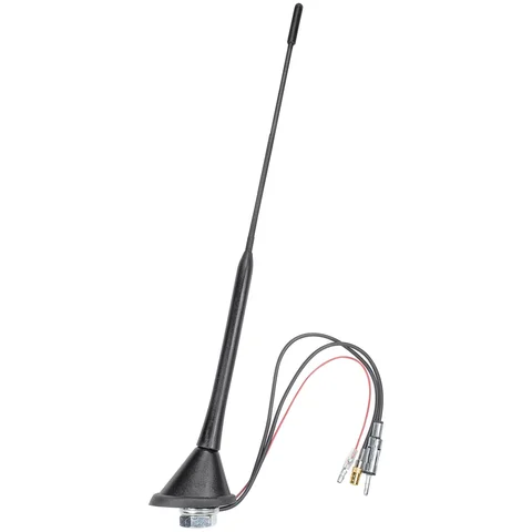 11111tomzz Audio DAB Antenne Auto Kombi Dach Antenne DAB DAB+ AM FM 72 Grad mit Verstärker adaptiert auf DIN (m) SMB (F)