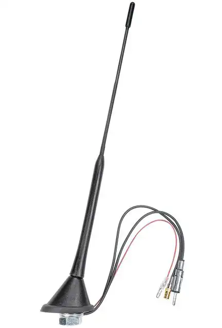 11111tomzz Audio DAB Antenne Auto Kombi Dach Antenne DAB DAB+ AM FM 72 Grad mit Verstärker adaptiert auf DIN (m) SMB (F)