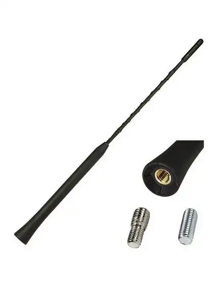 11111tomzz Audio Antennenstab 28cm im 16V-Look gewendelt AM FM adaptiert auf M5 M6