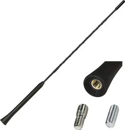 tomzz Audio Antennenstab 40cm 16V-Look gewendelt adaptiert auf M5 M6 