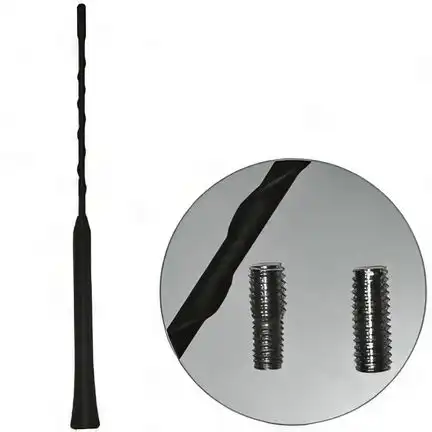 11111Antennenstab 28cm im 16V-Look gewendelt adaptiert auf M5 M6 