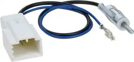 11111ACV Antennenadapter kompatibel mit Toyota Lexus Citroen Peugeot Avensis Yaris adaptiert von GT13 (f) auf DIN (m)