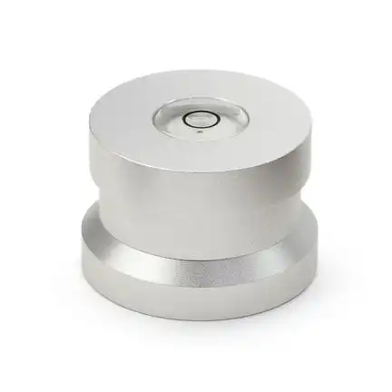 11111Dynavox ASP3 Schallplatten Aluminium Single Puck silber mit Libelle 