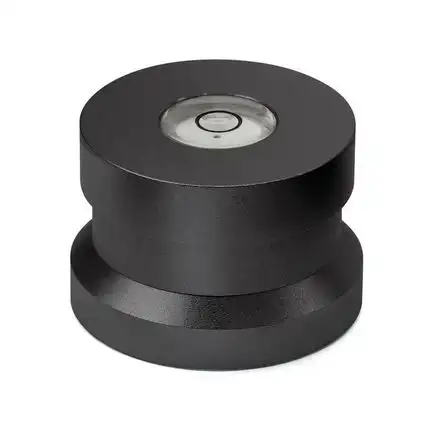 11111Dynavox ASP3 Schallplatten Aluminium Single Puck schwarz mit Libelle 