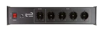 11111Dynavox X2000 HiFi Netzfilter schwarz Steckdosenleiste mit Master-Slave-Funktion