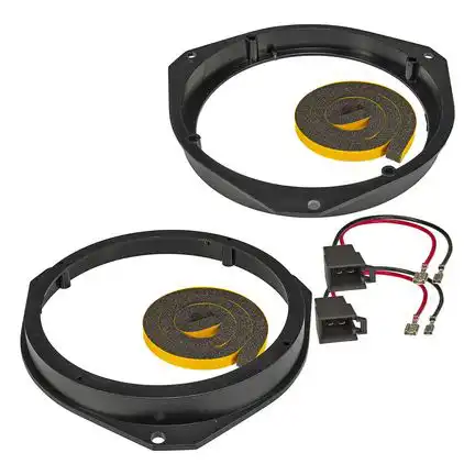 11111tomzz Audio Lautsprecher Adapter Set kompatibel mit Alfa Romeo Opel Fiat Ford Iveco Nissan Renault Ringe + Adapterkabel adaptiert auf 165er Lautsprecher