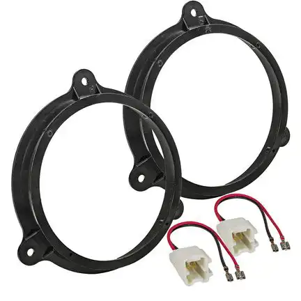 11111tomzz Audio Lautsprecher Adapter Set kompatibel mit Dacia Renault Opel Nissan Ringe + Adapterkabel adaptiert auf 165er Lautsprecher