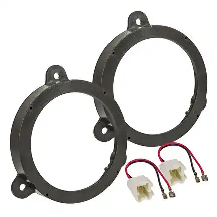 11111tomzz Audio Lautsprecher Adapter Set kompatibel mit Dacia Sandero Logan Ringe + Adapterkabel adaptiert auf 130er Lautsprecher