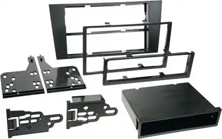 11111ACV Radioblende kompatibel mit Audi A4 (B5) 1-DIN / 2-DIN mit Fach schwarz Bj. 1999 - 12/2001