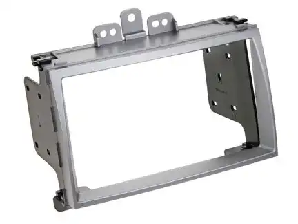 11111ACV Radioblende kompatibel mit Hyundai i20 (PB) 2-DIN-Set silber 03/2009-05/2012