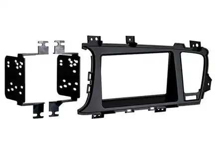 ACV Radioblende kompatibel mit Kia Optima (TF) 2-DIN-Set schwarz 2012-2013