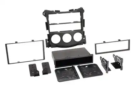 11111ACV Radioblende kompatibel mit Nissan 370Z (Z34) 2-DIN schwarz 