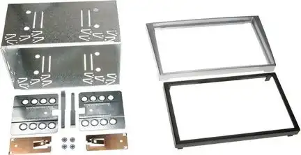 11111ACV Radioblende kompatibel mit Opel Vectra Signum 2-DIN Set chrom 