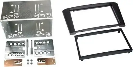 ACV Radioblende kompatibel mit Toyota Avensis (T25) 2-DIN-Set schwarz Bj. 02/2003 - 01/2009