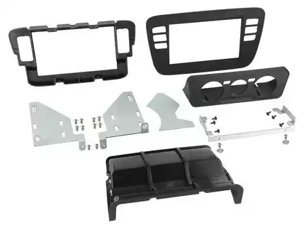 11111ACV Doppel DIN Radioblende kompatibel mit Skoda Citigo schwarz ab Bj. 2011