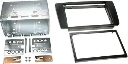 11111ACV Radioblende kompatibel mit Skoda Octavia 1Z 2-DIN-Set schwarz 