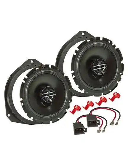 11111tomzz Audio Lautsprecher Einbau Set kompatibel mit Alfa Romeo Mito 955 Giulietta 940 Stelvio 165mm 2-Wege Koaxial System Pioneer TS-G1720f