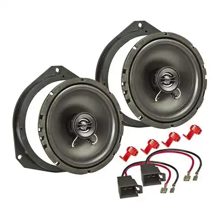 tomzz Audio TA16.5-PRO Lautsprecher Einbau Set kompatibel mit Alfa Romeo Mito 955 Giulietta 940 Stelvio 165mm 2-Wege Koaxial System