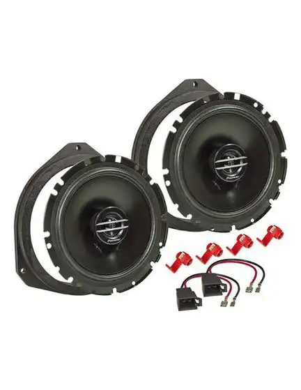 11111tomzz Audio MDF Lautsprecher Einbau Set kompatibel mit Alfa Romeo MiTo Giulietta 940 955 165mm 2-Wege Koaxial System Pioneer TS-G1720f