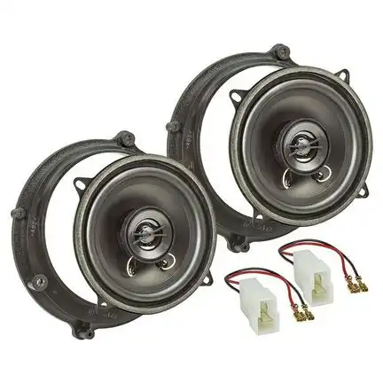 tomzz Audio Lautsprecher Einbau Set kompatibel mit Audi A4 B5 B5 Avant 130mm 2-Wege Koaxial System TA13.0-PRO