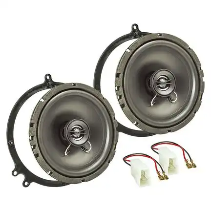 11111tomzz Audio Lautsprecher Einbau Set kompatibel mit Audi A3 A4 A6 C5 C6 165mm 2-Wege Koaxial System Pioneer TS-G1720f